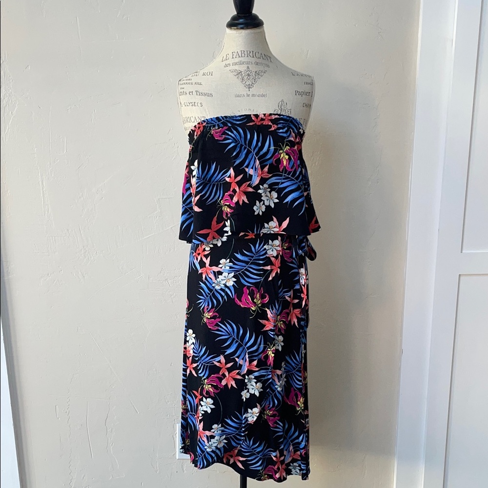 Lovestitch Black Floral Skirt and Top Set
